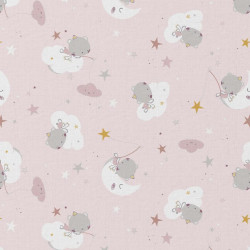 Printed Cotton ORSOLUNE White / Vintage Multicolored